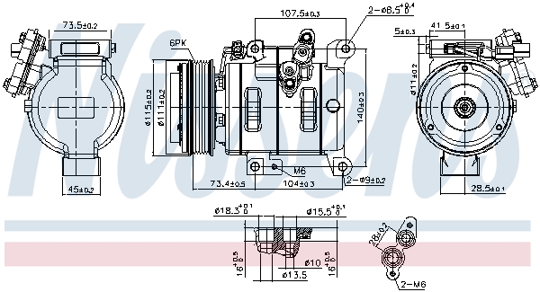 NISSENS 890614 Compressore, Climatizzatore