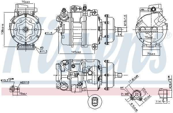 NISSENS 890635 Compressore, Climatizzatore-Compressore, Climatizzatore-Ricambi Euro