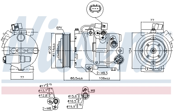 NISSENS 890642 Compressore, Climatizzatore-Compressore, Climatizzatore-Ricambi Euro