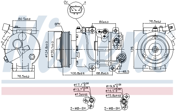 NISSENS 890651 Compressore, Climatizzatore