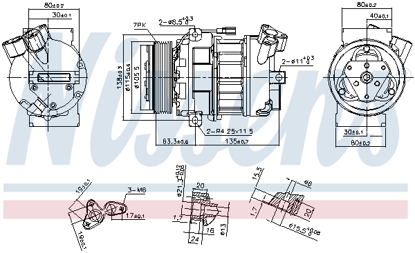 NISSENS 890656 Compressore, Climatizzatore-Compressore, Climatizzatore-Ricambi Euro