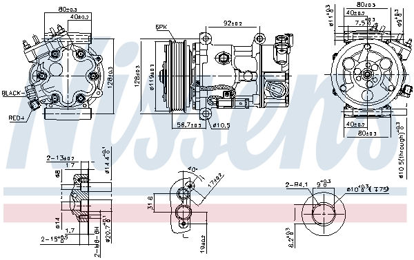 NISSENS 89067 Compressore, Climatizzatore-Compressore, Climatizzatore-Ricambi Euro