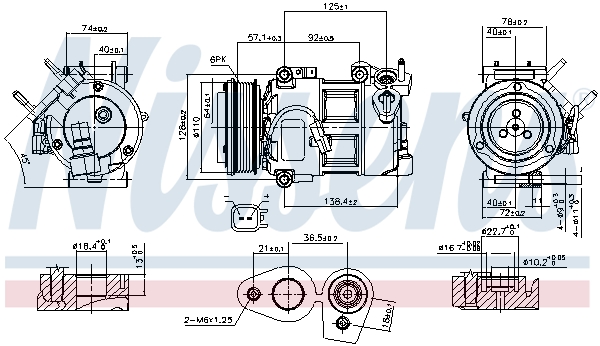 NISSENS 890693 Compressore, Climatizzatore-Compressore, Climatizzatore-Ricambi Euro