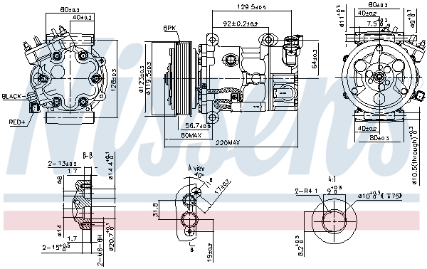 NISSENS 890743 Compressore, Climatizzatore-Compressore, Climatizzatore-Ricambi Euro