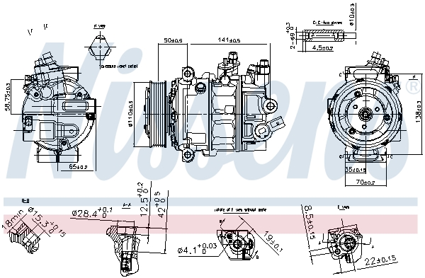 NISSENS 890754 Compressore, Climatizzatore