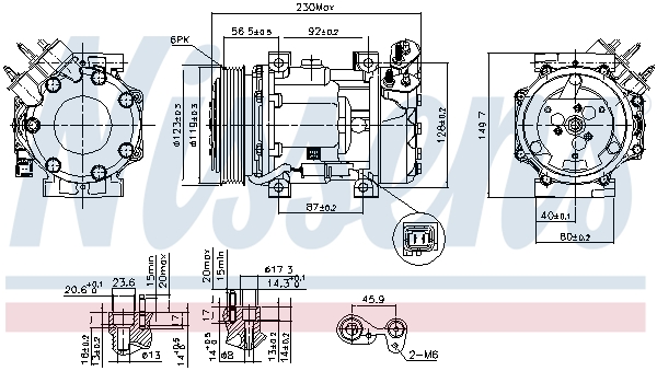 NISSENS 89076 Compressore, Climatizzatore-Compressore, Climatizzatore-Ricambi Euro