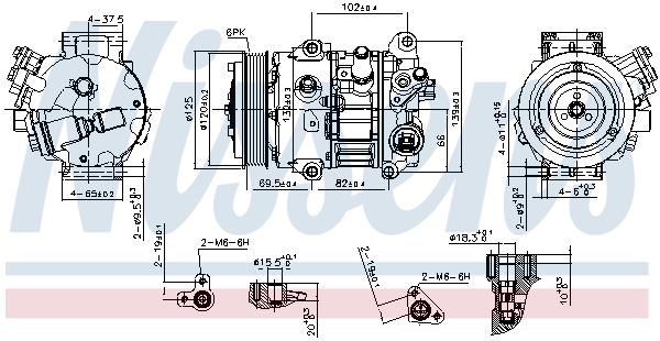 NISSENS 890803 Compressore, Climatizzatore-Compressore, Climatizzatore-Ricambi Euro