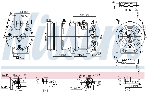 NRF 32593 EASY FIT Kompressor, klimaanlegg
