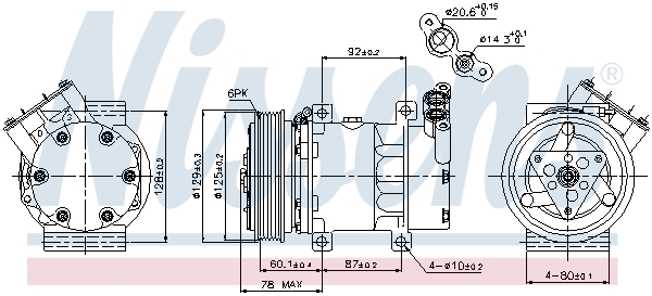 NISSENS 89109 Compressore, Climatizzatore