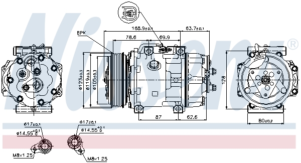 NISSENS 89143 Compressore, Climatizzatore