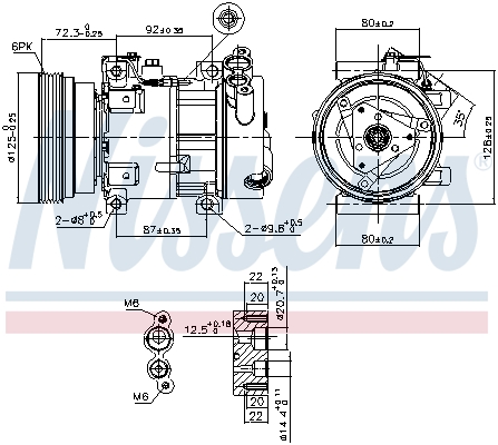 NISSENS 89148 Compressore, Climatizzatore-Compressore, Climatizzatore-Ricambi Euro