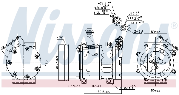 NISSENS 89164 Compressore, Climatizzatore