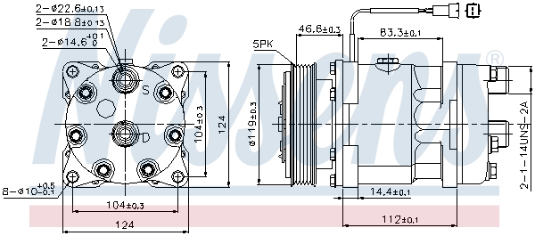 NISSENS 89171 Compressore, Climatizzatore