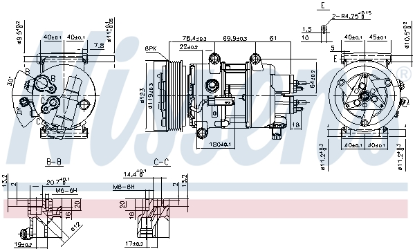 NISSENS 89201 Compressore, Climatizzatore