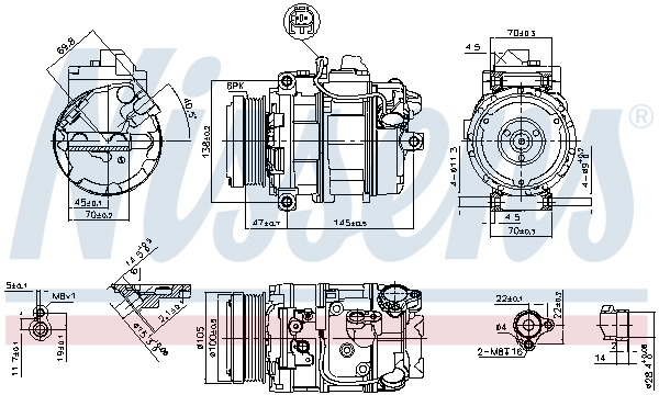 NISSENS 89212 Compressore, Climatizzatore-Compressore, Climatizzatore-Ricambi Euro