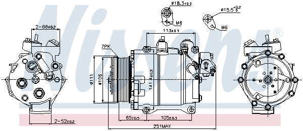 NISSENS 89245 Compressore, Climatizzatore