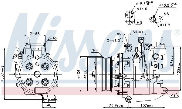 NISSENS 89247 Compressore, Climatizzatore-Compressore, Climatizzatore-Ricambi Euro