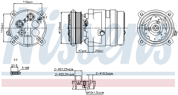 NISSENS 89259 Compressore, Climatizzatore-Compressore, Climatizzatore-Ricambi Euro