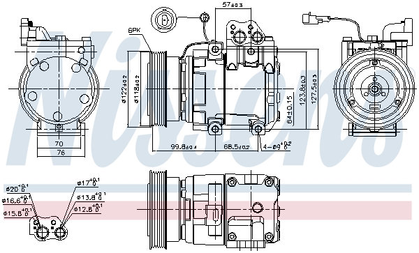 NISSENS 89265 Compressore, Climatizzatore-Compressore, Climatizzatore-Ricambi Euro