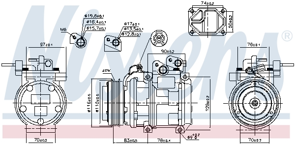 NISSENS 89271 Compressore, Climatizzatore