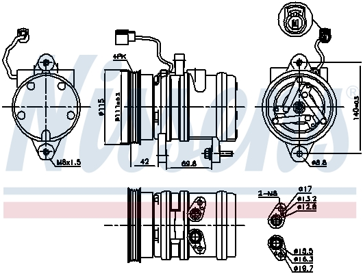 NISSENS 89272 Compressore, Climatizzatore-Compressore, Climatizzatore-Ricambi Euro