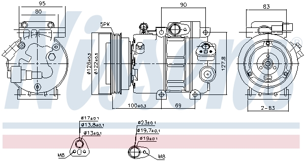 NISSENS 89292 Compressore, Climatizzatore