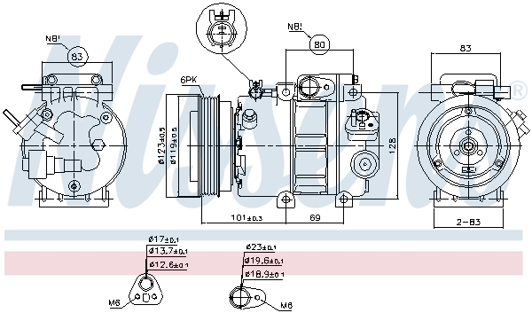 NISSENS 89293 Compressore, Climatizzatore-Compressore, Climatizzatore-Ricambi Euro