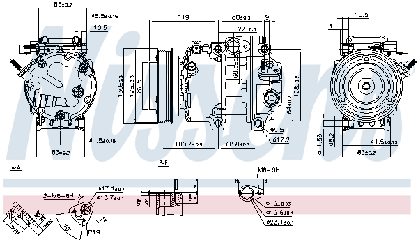 NISSENS 89295 Compressore, Climatizzatore-Compressore, Climatizzatore-Ricambi Euro