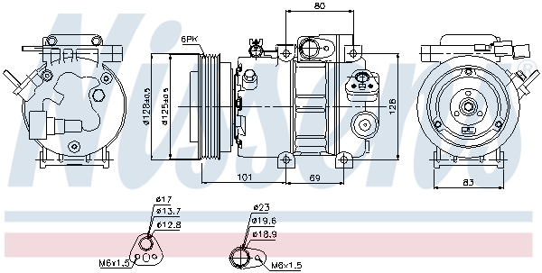 NISSENS 89298 Compressore, Climatizzatore-Compressore, Climatizzatore-Ricambi Euro