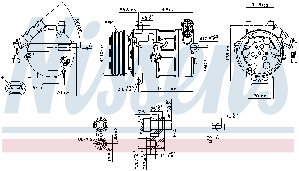 NISSENS 89310 Compressore, Climatizzatore-Compressore, Climatizzatore-Ricambi Euro
