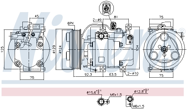 NISSENS 89311 Compressore, Climatizzatore