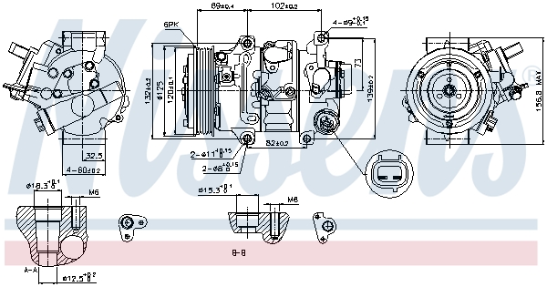 NISSENS 89314 Compressore, Climatizzatore-Compressore, Climatizzatore-Ricambi Euro
