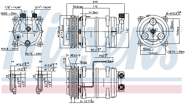 NISSENS 89321 Compressore, Climatizzatore-Compressore, Climatizzatore-Ricambi Euro