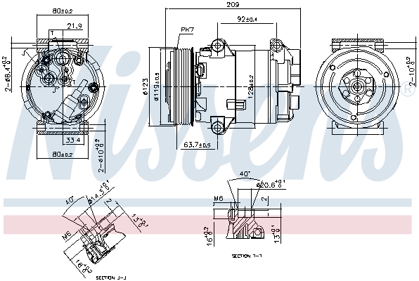 NISSENS 89323 Compressore, Climatizzatore-Compressore, Climatizzatore-Ricambi Euro