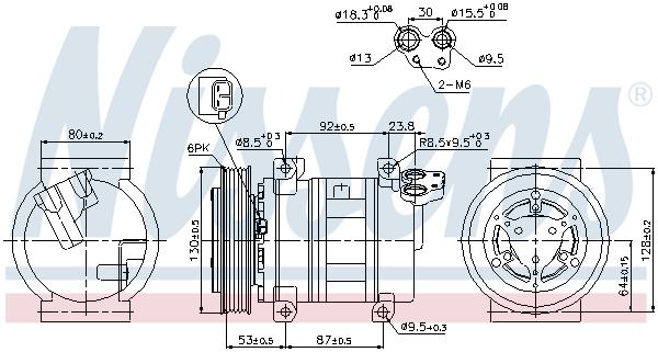 NISSENS 89330 Compressore, Climatizzatore