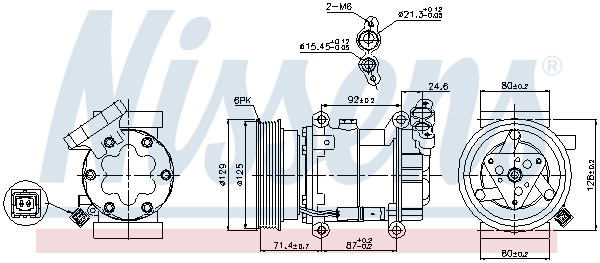 NISSENS 89332 Compressore, Climatizzatore-Compressore, Climatizzatore-Ricambi Euro