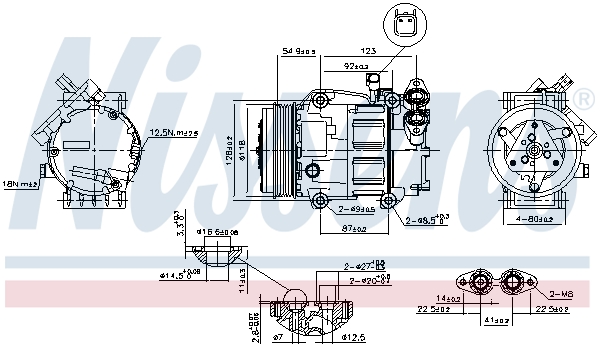 NISSENS 89336 Compressore, Climatizzatore