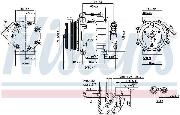 NISSENS 89347 Compressore, Climatizzatore