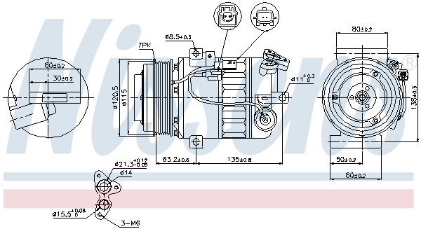 NISSENS 89392 Compressore, Climatizzatore