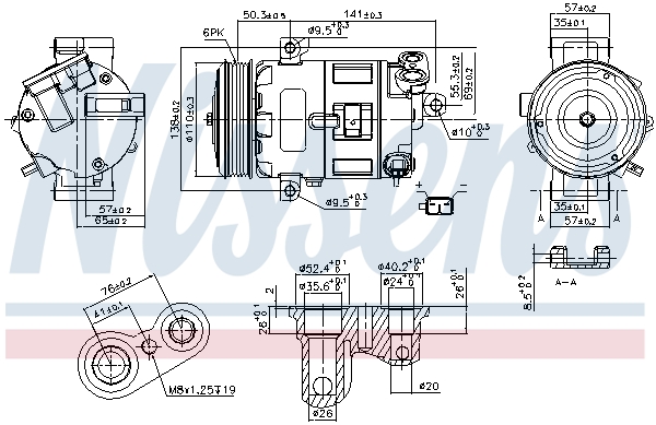 NISSENS 89400 Compressore, Climatizzatore