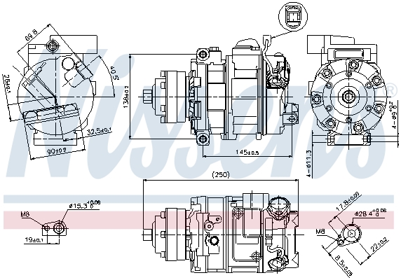 NISSENS 89418 Compressore, Climatizzatore-Compressore, Climatizzatore-Ricambi Euro