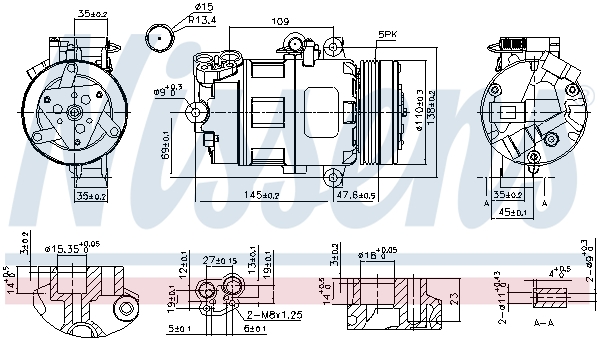 NISSENS 89422 Compressore, Climatizzatore-Compressore, Climatizzatore-Ricambi Euro