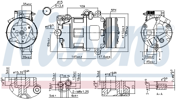 NISSENS 89422 Compressore, Climatizzatore