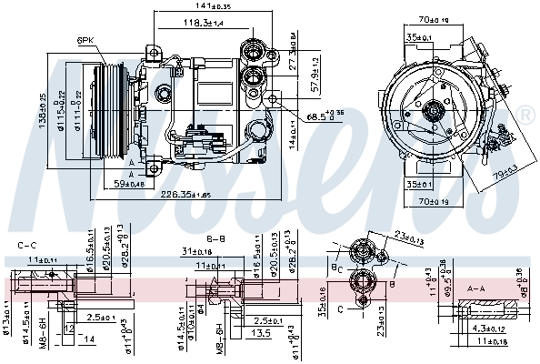 NISSENS 89465 Compressore, Climatizzatore-Compressore, Climatizzatore-Ricambi Euro