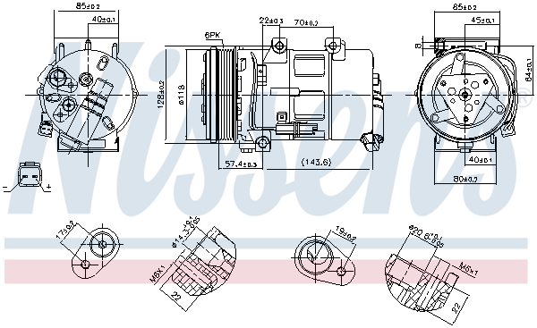 NISSENS 89493 Compressore, Climatizzatore-Compressore, Climatizzatore-Ricambi Euro