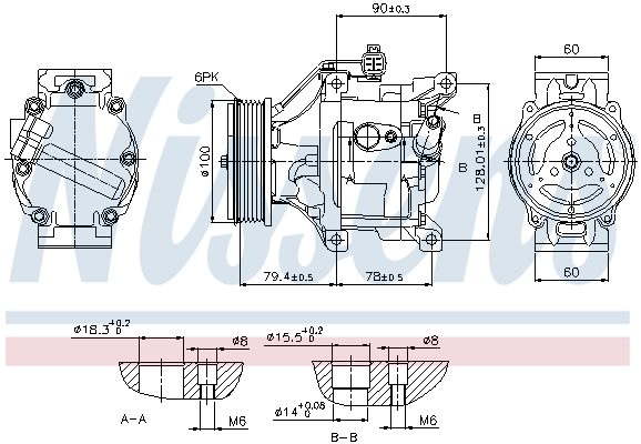 NISSENS 89530 Compressore, Climatizzatore