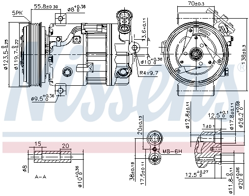 NISSENS 89577 Compressore, Climatizzatore-Compressore, Climatizzatore-Ricambi Euro