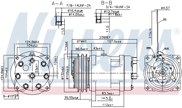 NISSENS 89636 Compressore, Climatizzatore-Compressore, Climatizzatore-Ricambi Euro