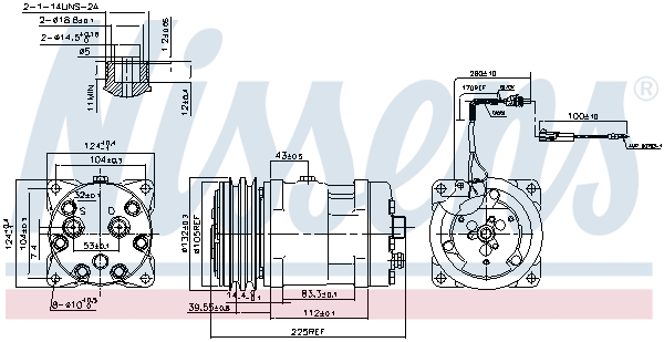 NISSENS 89776 Compressore, Climatizzatore-Compressore, Climatizzatore-Ricambi Euro