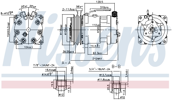 NISSENS 89813 Compressore, Climatizzatore-Compressore, Climatizzatore-Ricambi Euro